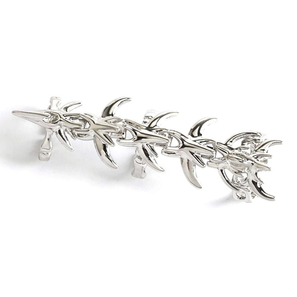 Zac's Alter Ego - Alien Thorn Spine Skeleton Ring - Zilverkleurig